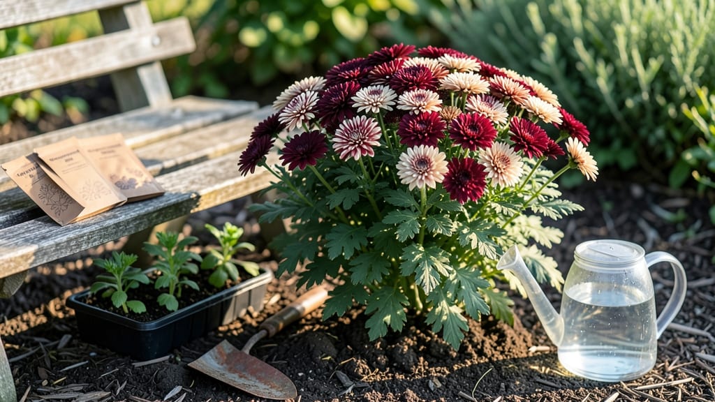 Garden Chrysanthemum Seeds: Cold-Stratified Blooms in 3 Weeks