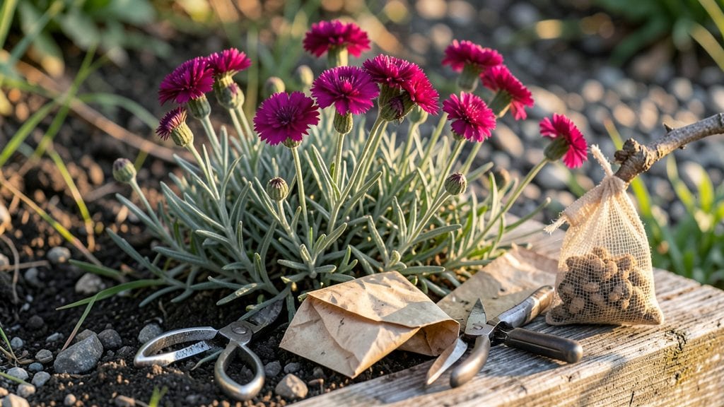 Harvest Dianthus Seeds: Year-Round Blooms With Minimal Deadheading