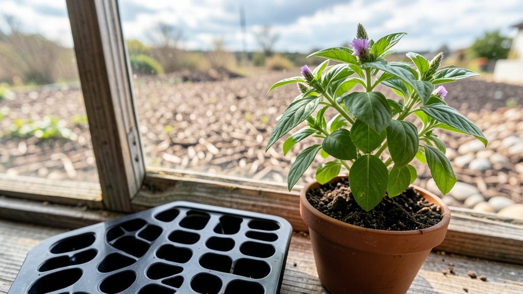 Tulsi Plant Seedlings: Sunlight-Loving Growth in 2-3 Weeks